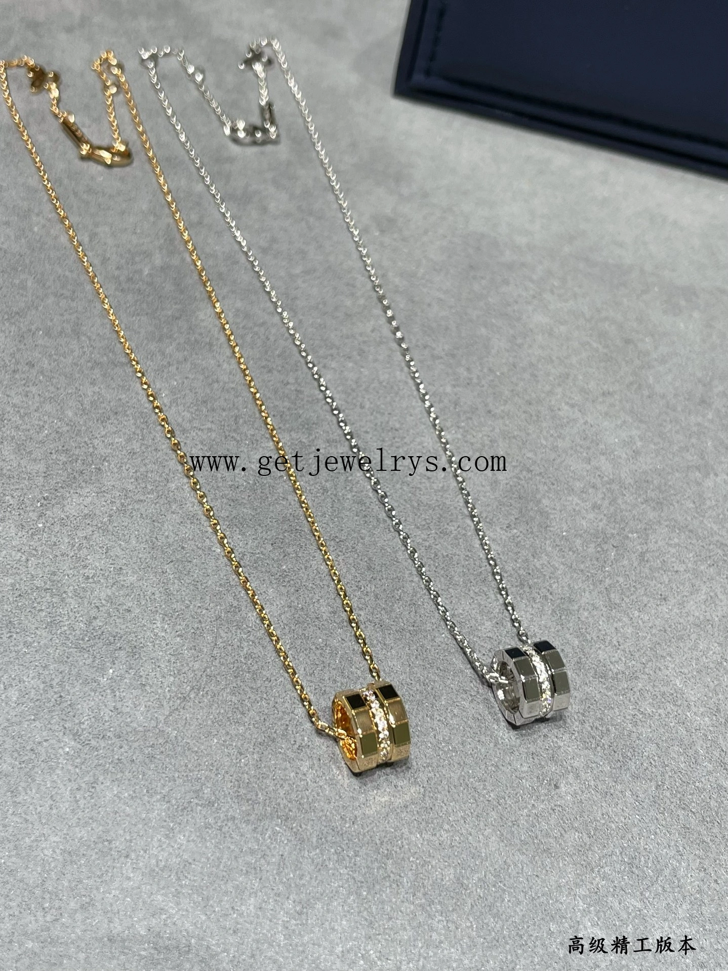 Chopard Ice Cube Pendant With Diamonds Rose Gold and White Gold