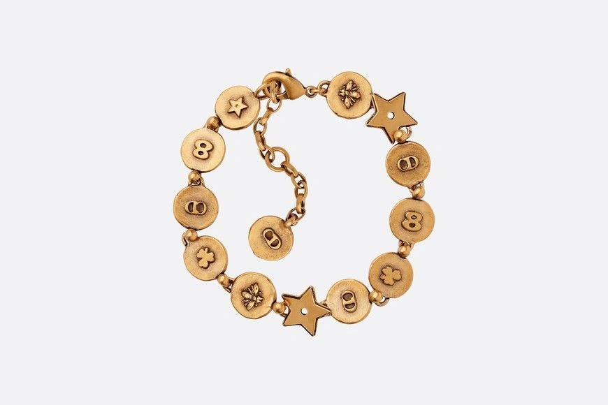 Christian Dior Amulettes D’amour Round-Star Charm Female Vintage Brass Bracelet In UK Replica B0902AMUMT_D907