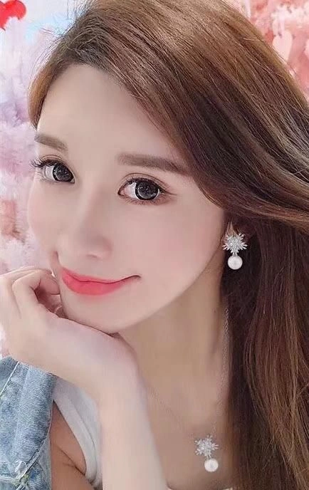 Christian Dior Classic Fashion 925 Silver White Pearl Ball Pendant Womens Snowflake Shaped Diamonds Necklace