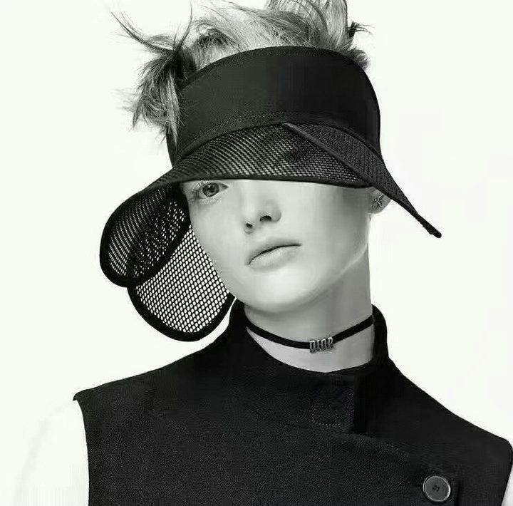 Christian Dio(r)evolution Black Velvet Ribbon White Crystals Logo Choker For Girls 37CM N0682DVOCY_D909