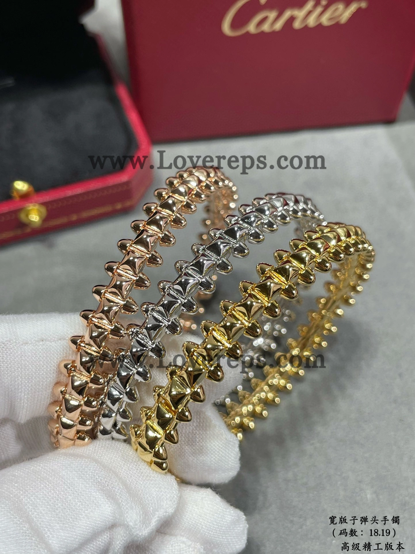 Clash de Cartier Bracelet Medium Model Yellow Gold Rose Gold White Gold(Size 18-19