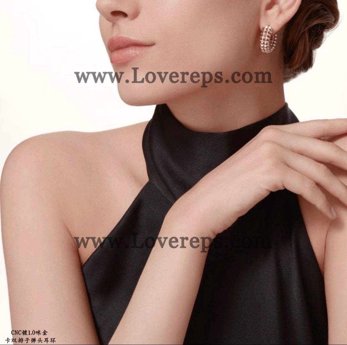 Clash de Cartier Earrings Double Row Yellow Gold Rose Gold White Gold