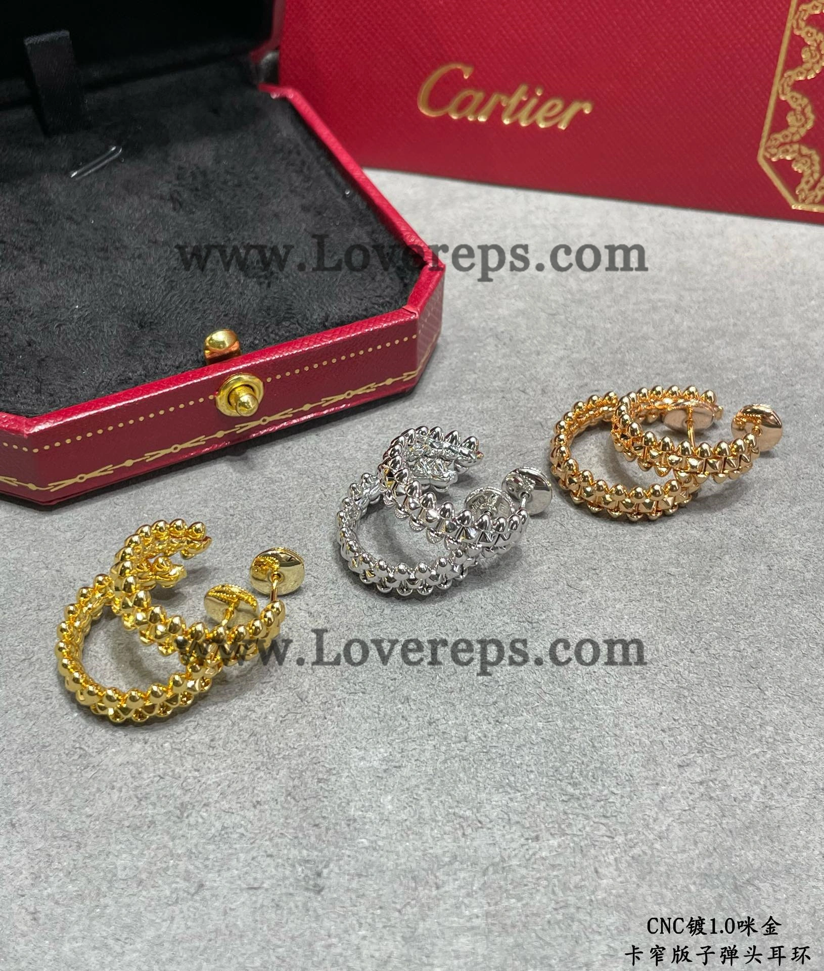 Clash de Cartier Earrings Small Model Yellow Gold Rose Gold White Gold