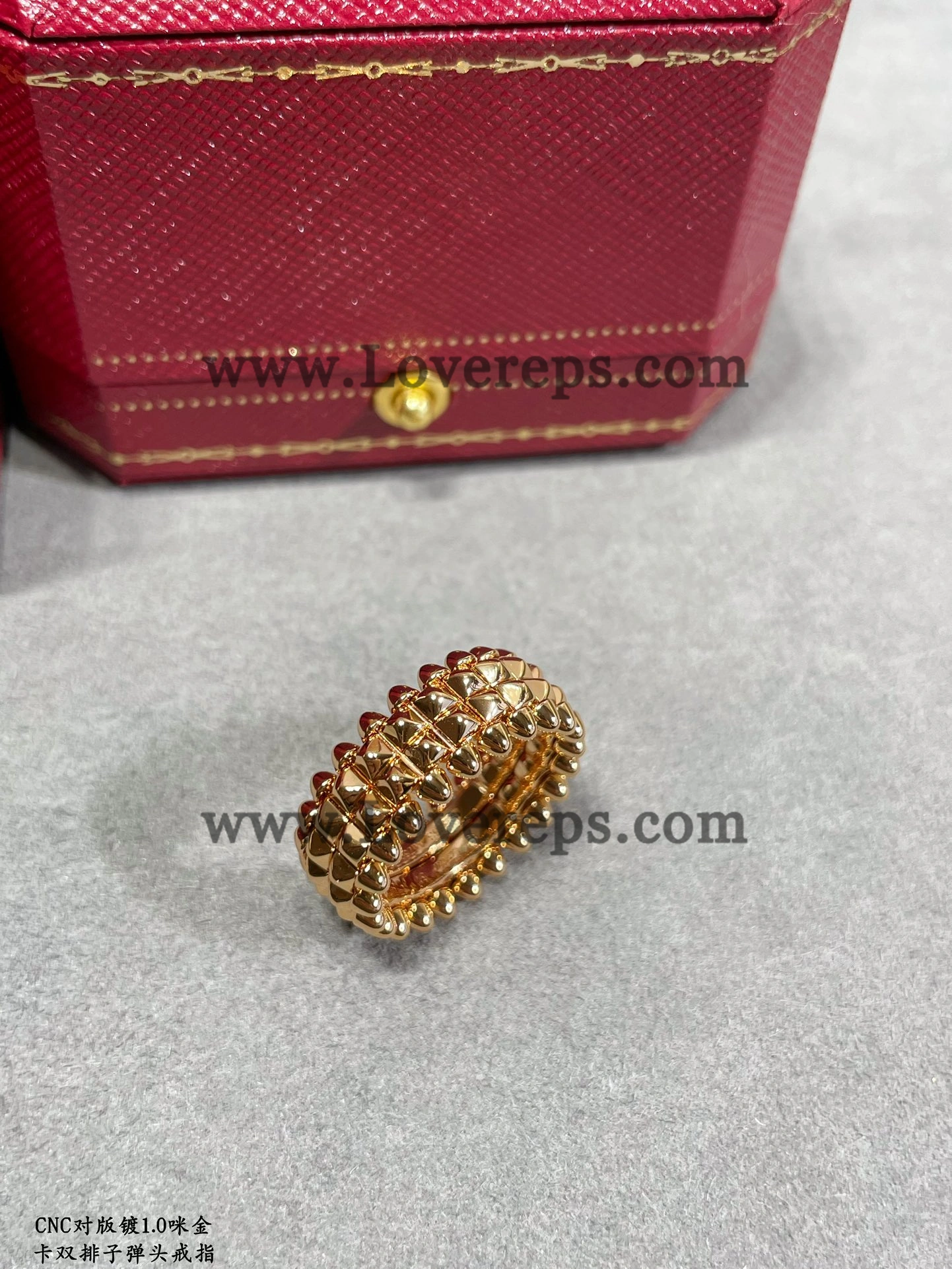 Clash de Cartier Ring Double Row Yellow Gold Rose Gold White Gold