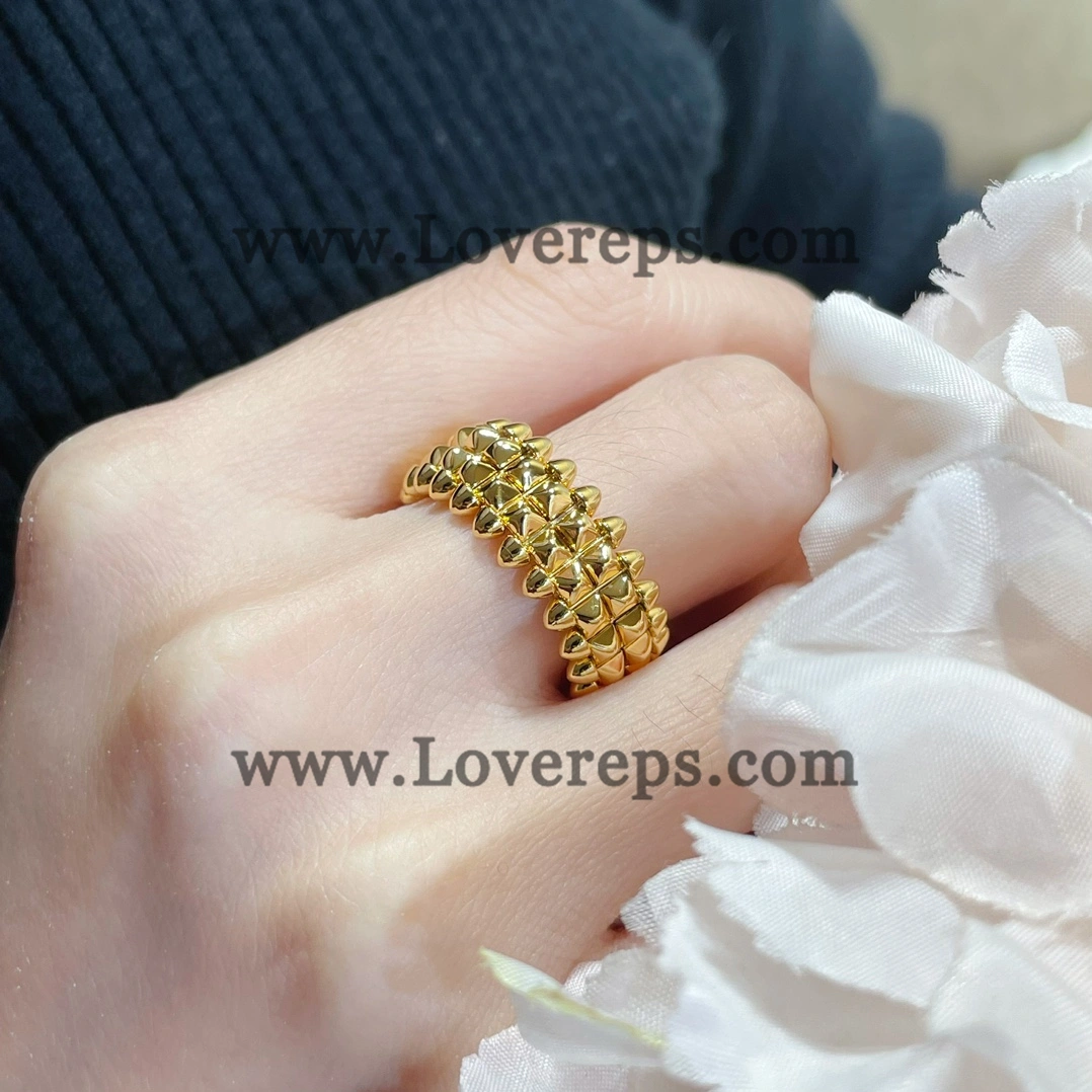 Clash de Cartier Ring Double Row Yellow Gold Rose Gold White Gold