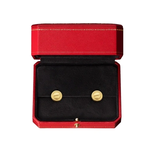 Copy Carteri Love Screw Motifs Earring Yellow Gold B8301255