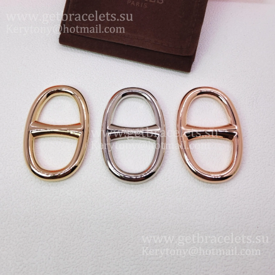 Design Classy Hermes Chaine D’Ancre Scarf Ring Buckle in White Gold Yellow Gold Rose Gold