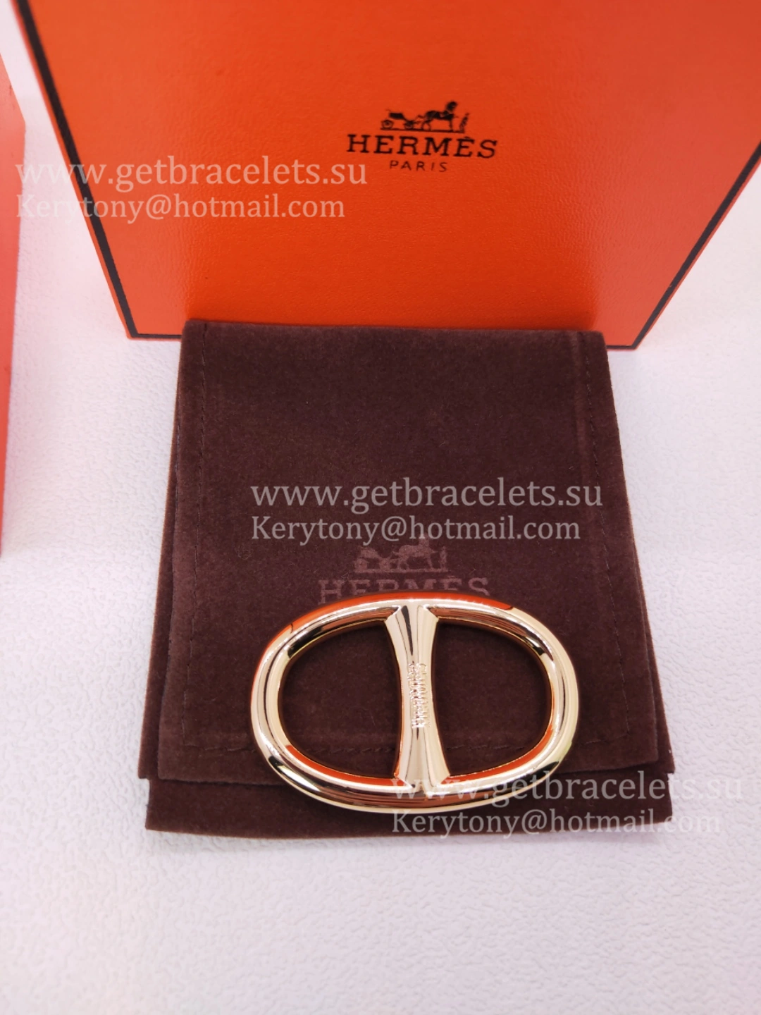 Design Classy Hermes Chaine D’Ancre Scarf Ring Buckle in White Gold Yellow Gold Rose Gold