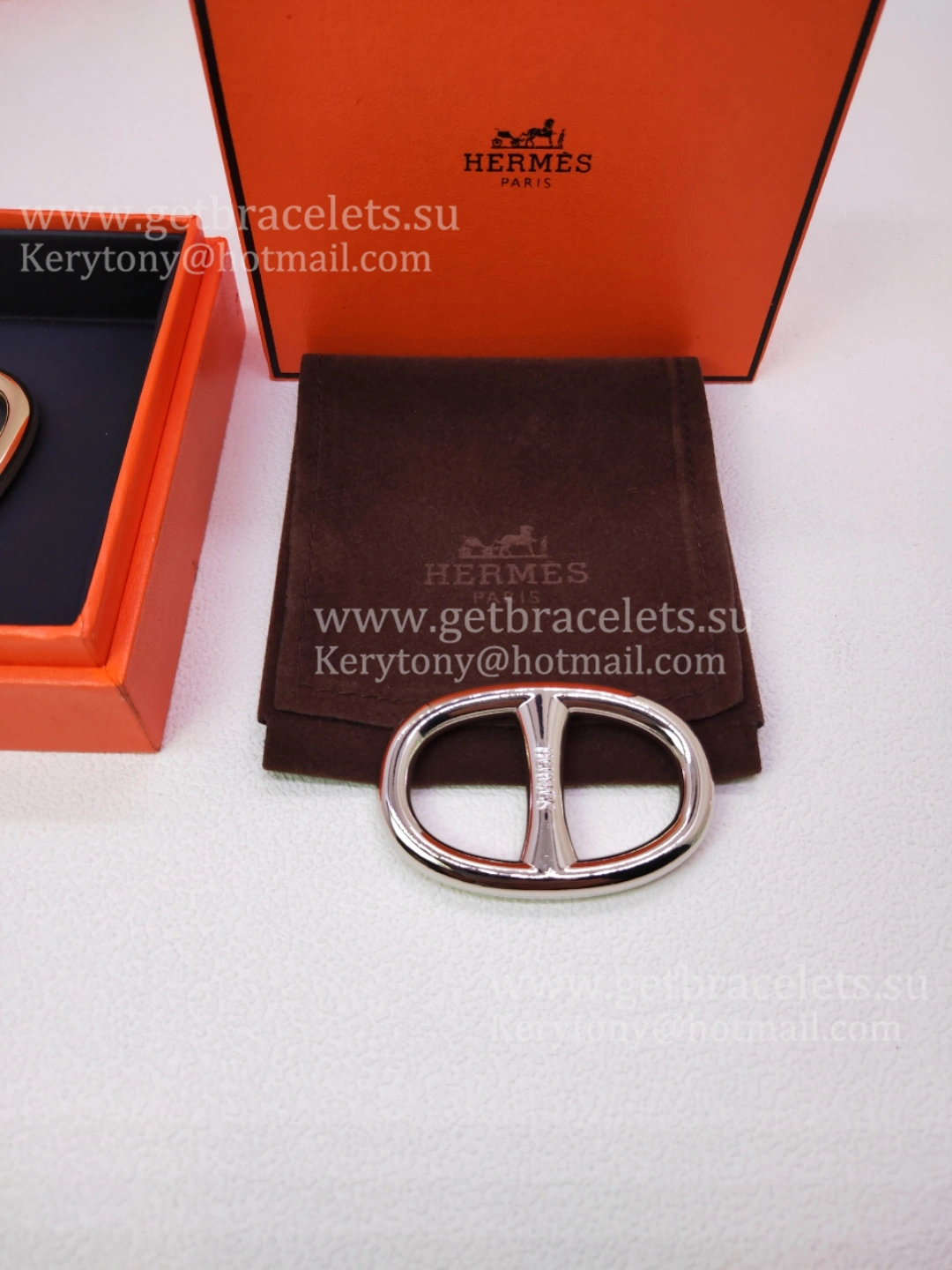 Design Classy Hermes Chaine D’Ancre Scarf Ring Buckle in White Gold Yellow Gold Rose Gold