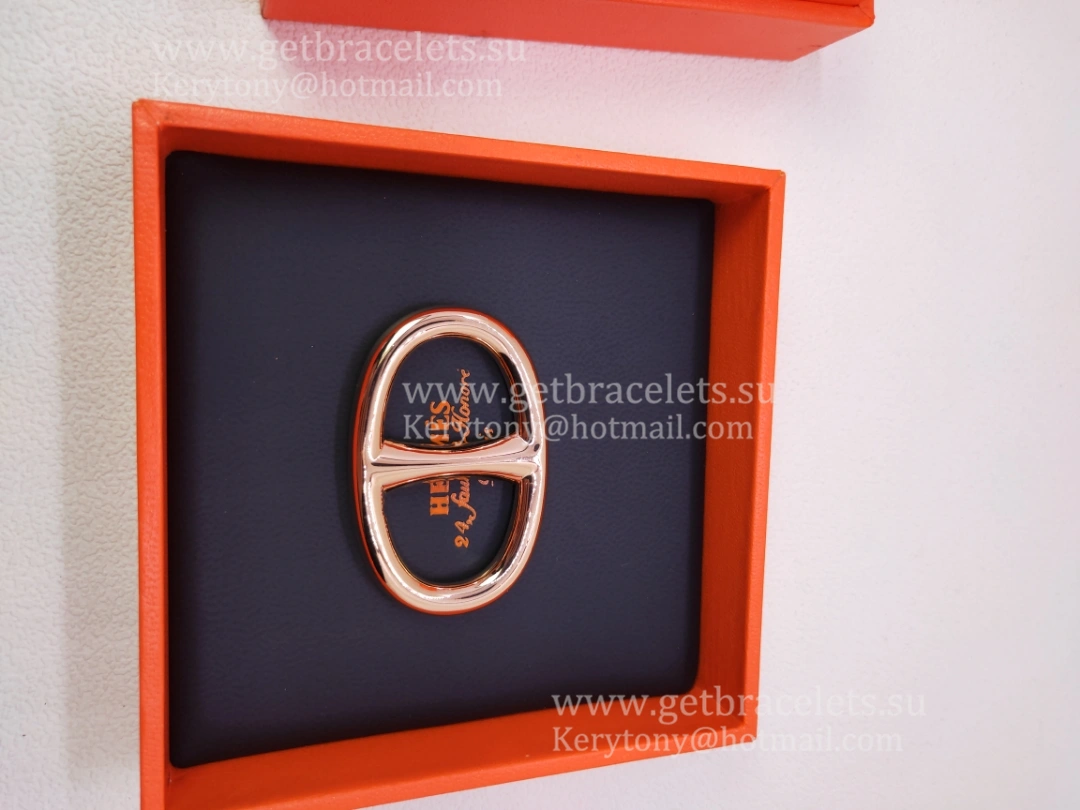 Design Classy Hermes Chaine D’Ancre Scarf Ring Buckle in White Gold Yellow Gold Rose Gold