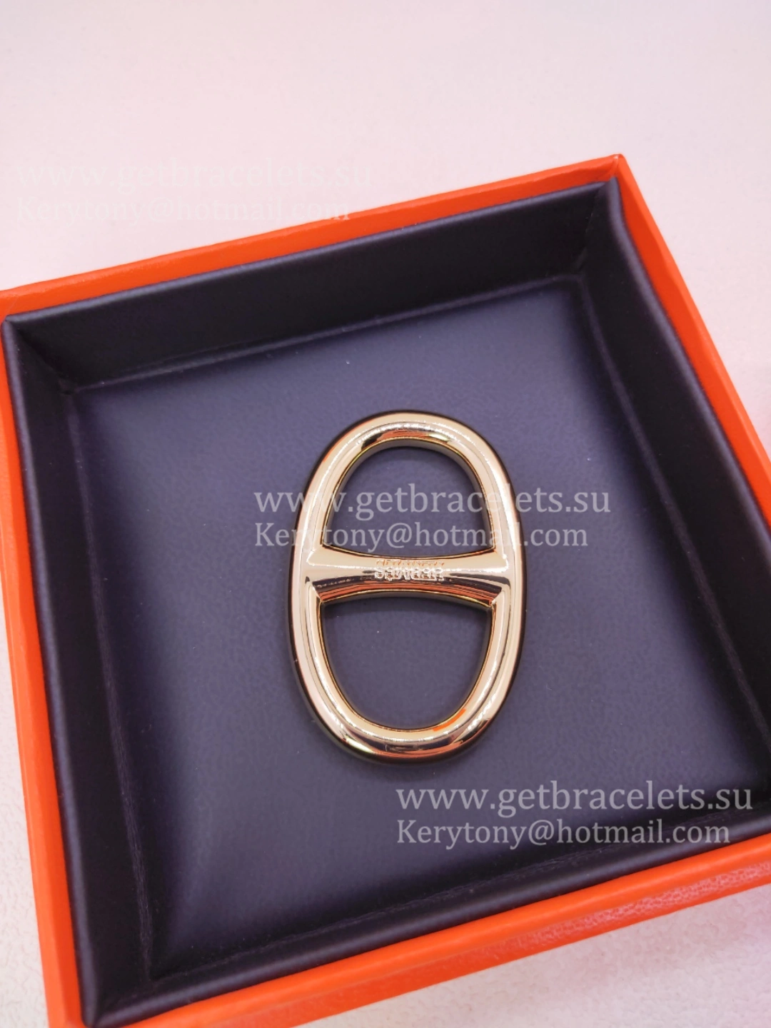 Design Classy Hermes Chaine D’Ancre Scarf Ring Buckle in White Gold Yellow Gold Rose Gold