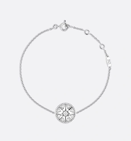 Dior Rose Des Vents 925 Sterling Silver Eight Pointed Star Pendant Ladies Diamonds Bracelet JRDV95031_0000