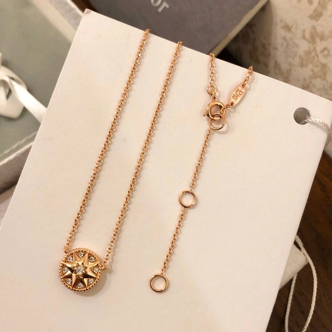 Dior Yellow Gold Plated Jewellery For Ladies, Rose Des Vents Jewellery Set Price Malaysia, Most Fashion DiorNecklace Bracelet