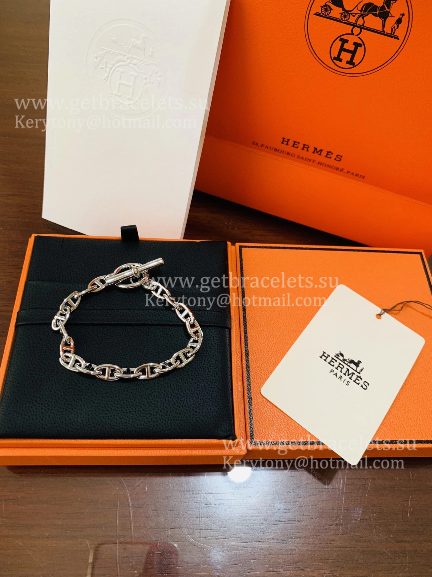 Economy Fake Hermes Chaine D’Ancre Necklace Medium White Gold Pink Gold Yellow Gold