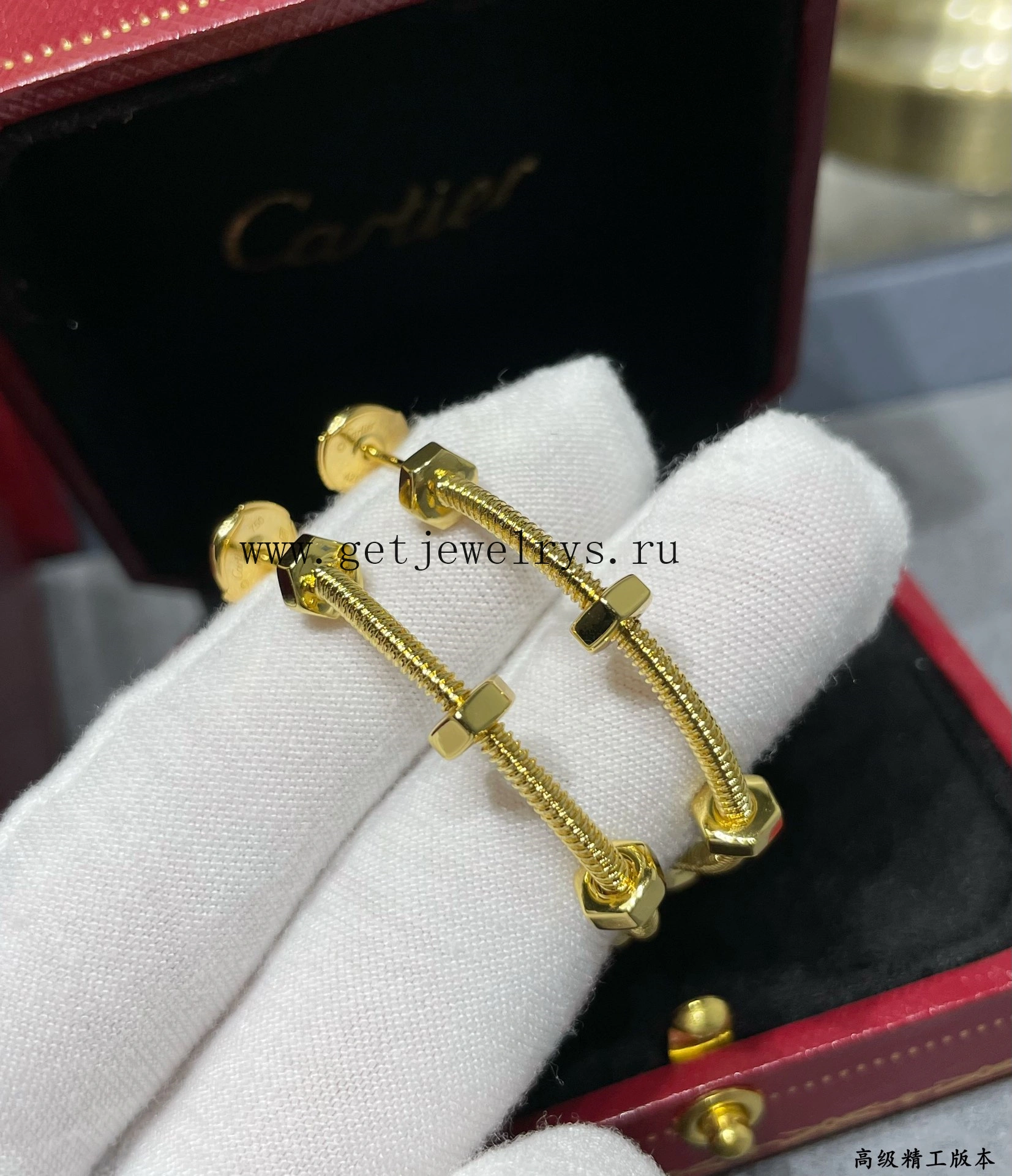 Ecrou De Cartier Earrings Yellow Gold Rose Gold White Gold