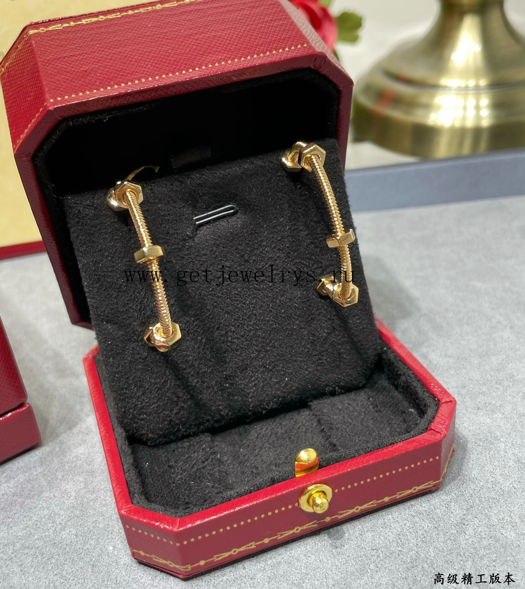 Ecrou De Cartier Earrings Yellow Gold Rose Gold White Gold