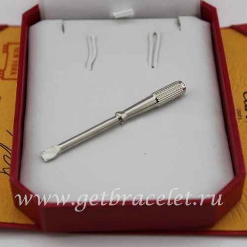 Fake Cartier Love Bracelet Screwdriver – White Gold
