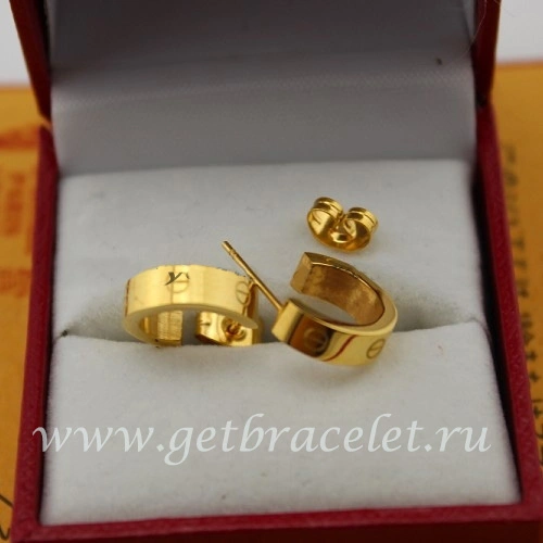 Fake Cartier Love Earrings Yellow Gold B8028800