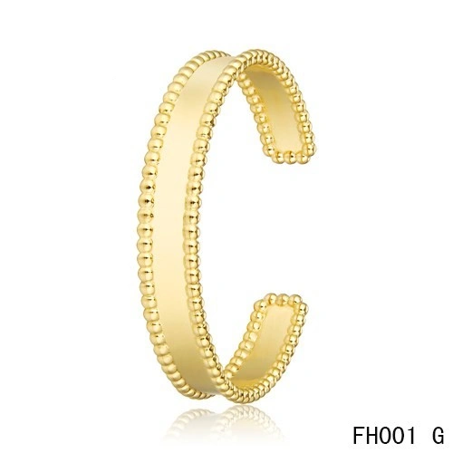 Fake Imitation Van Cleef And Arpels Open Bracelet In Yellow Gold