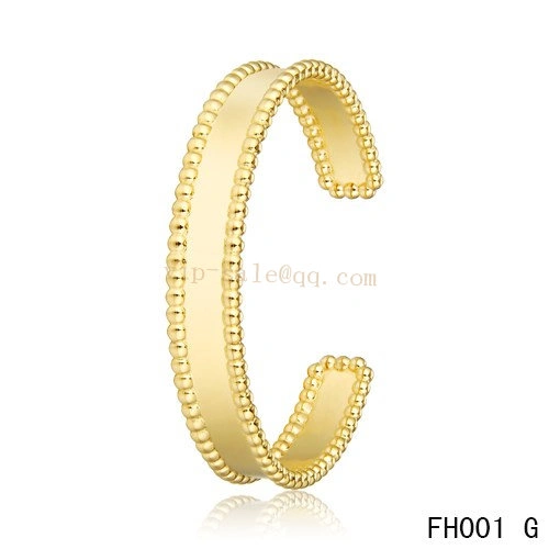Fake Imitation Van Cleef And Arpels Open Bracelet In Yellow Gold