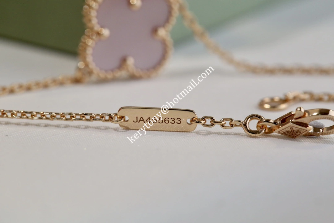 Fashion Trends Van Cleef Arpels Vintage Alhambra Bracelet Rose Gold With Pink Mother-of-Pearl for Sale