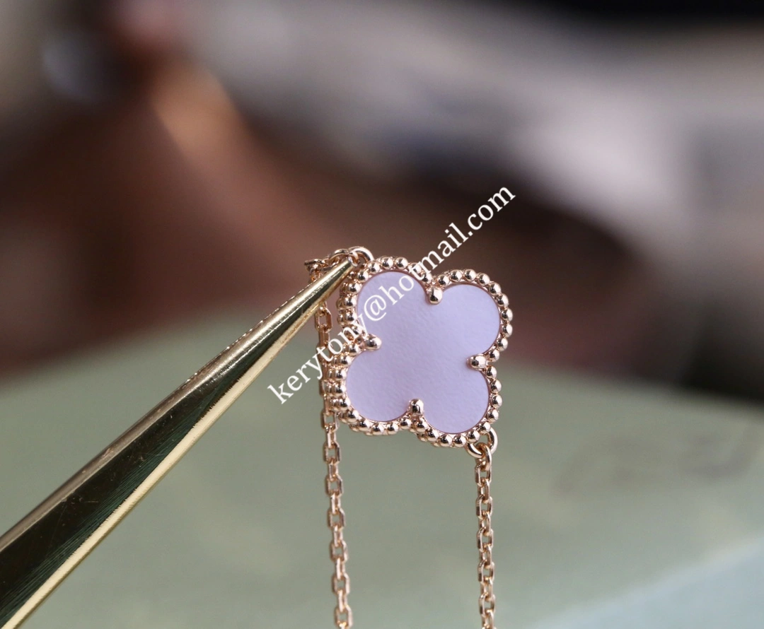 Fashion Trends Van Cleef Arpels Vintage Alhambra Bracelet Rose Gold With Pink Mother-of-Pearl for Sale