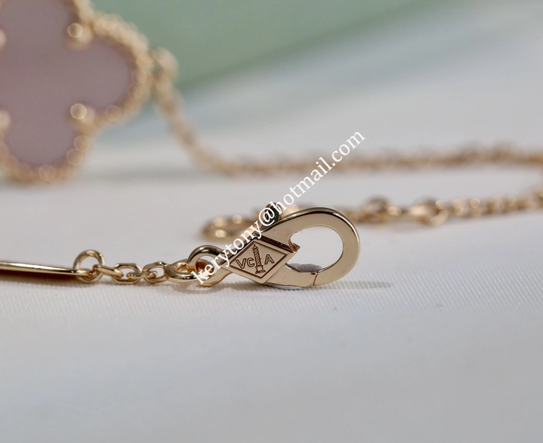 Fashion Trends Van Cleef Arpels Vintage Alhambra Bracelet Rose Gold With Pink Mother-of-Pearl for Sale