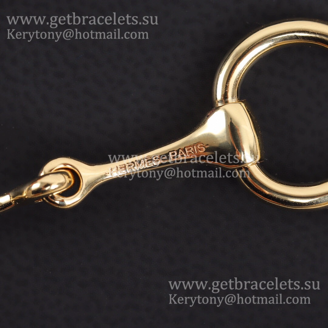 Fine Jewelry Hermes Small Mors Scarf Ring Buckle in Rose Gold