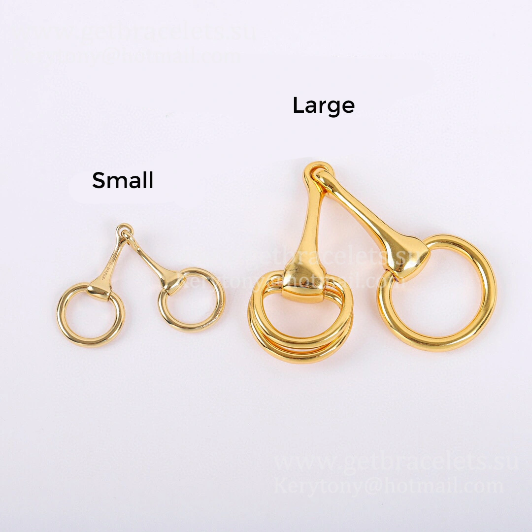 Fine Jewelry Hermes Small Mors Scarf Ring Buckle in Rose Gold