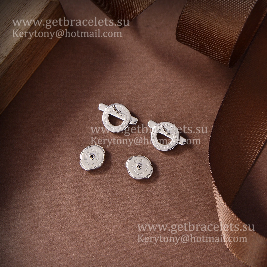 Good Price Hermes Finesse Earrings White Gold with Diamonds