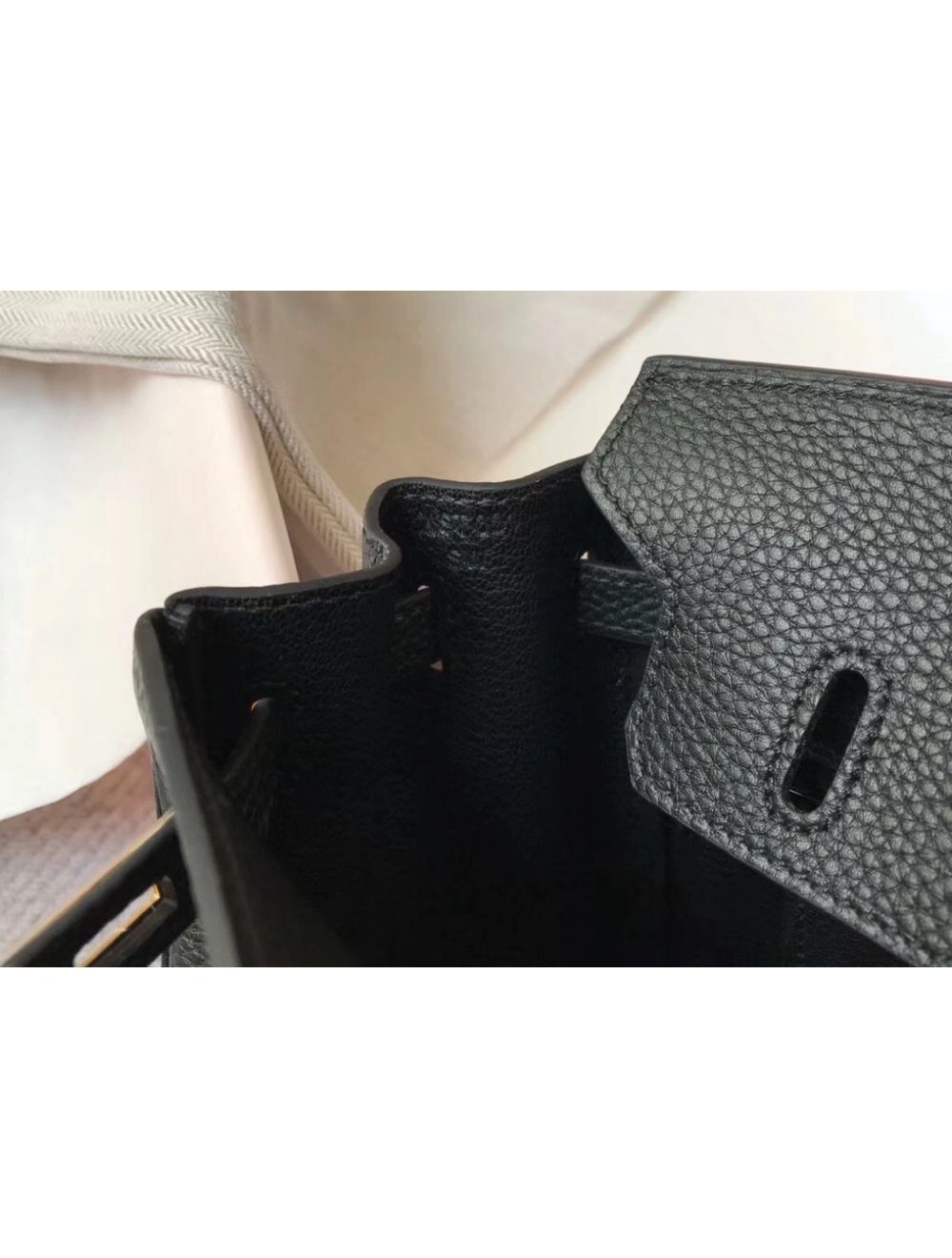 Hermes Birkin 25cm Bag In Black Clemence Leather GHW