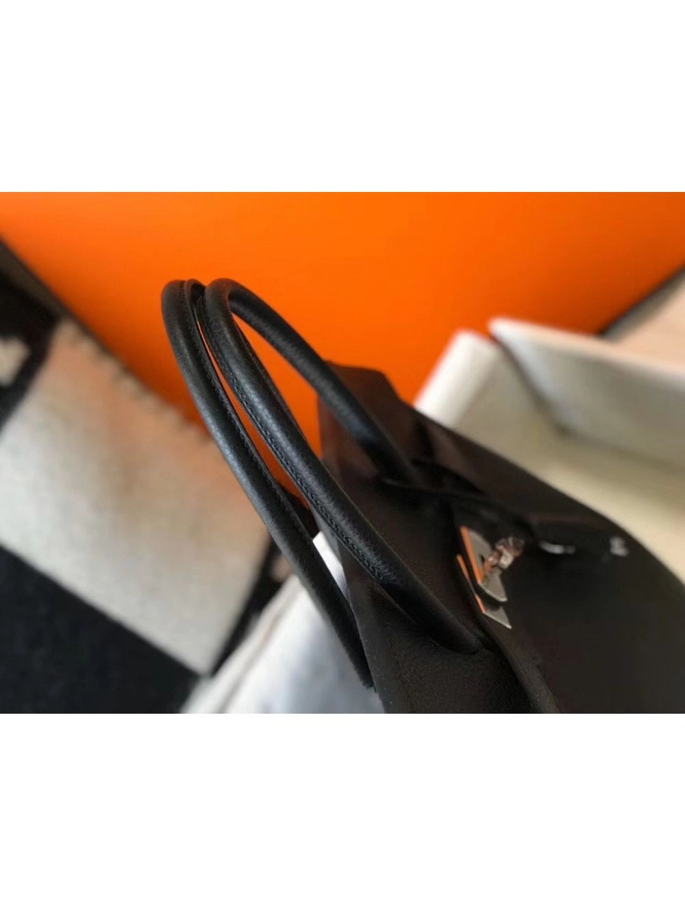 Hermes Birkin 30cm Bag In Black Clemence Leather PHW