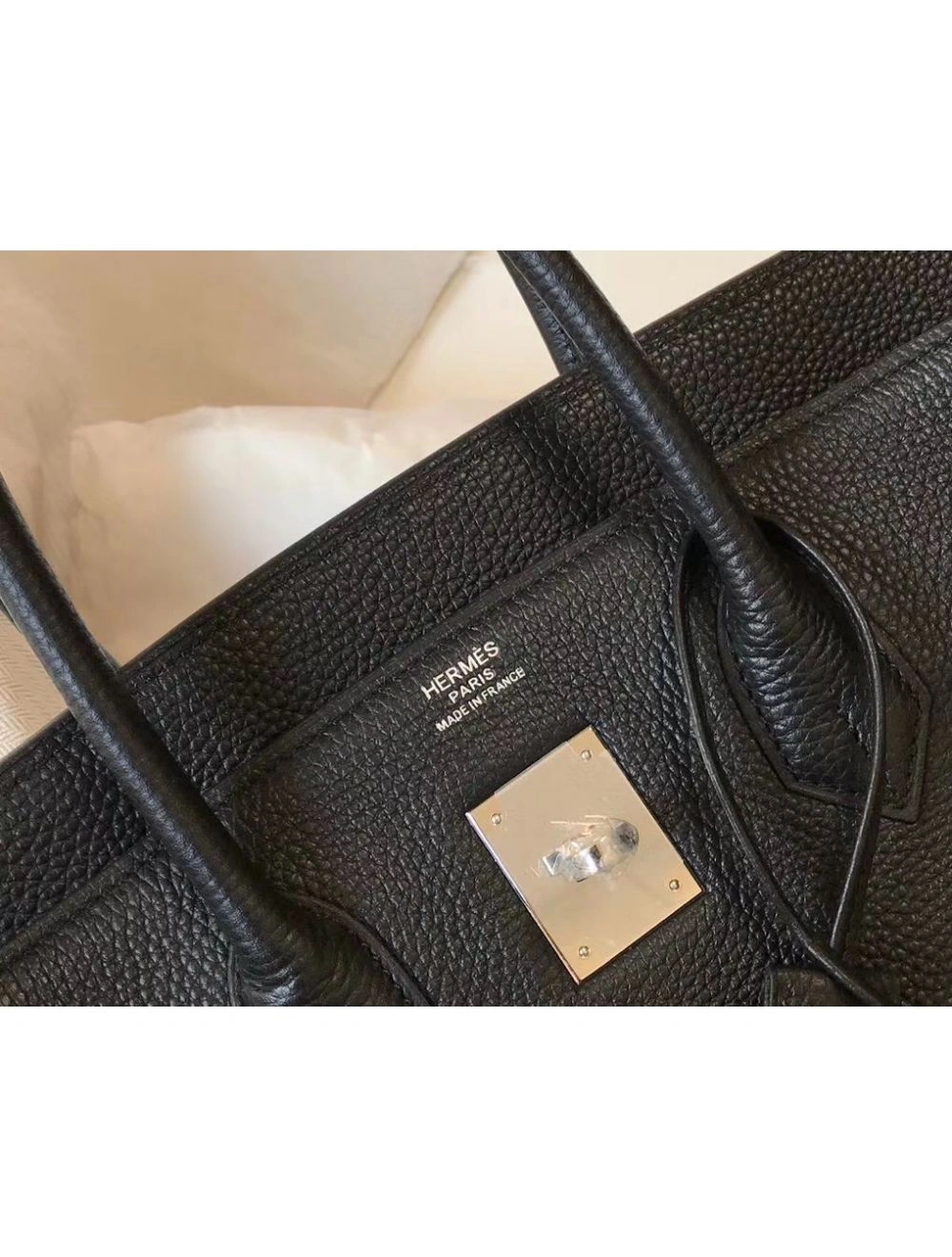 Hermes Birkin 30cm Bag In Black Clemence Leather PHW