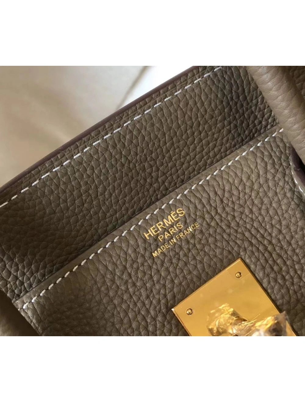 Hermes Birkin 30cm Bag In Taupe Clemence Leather GHW