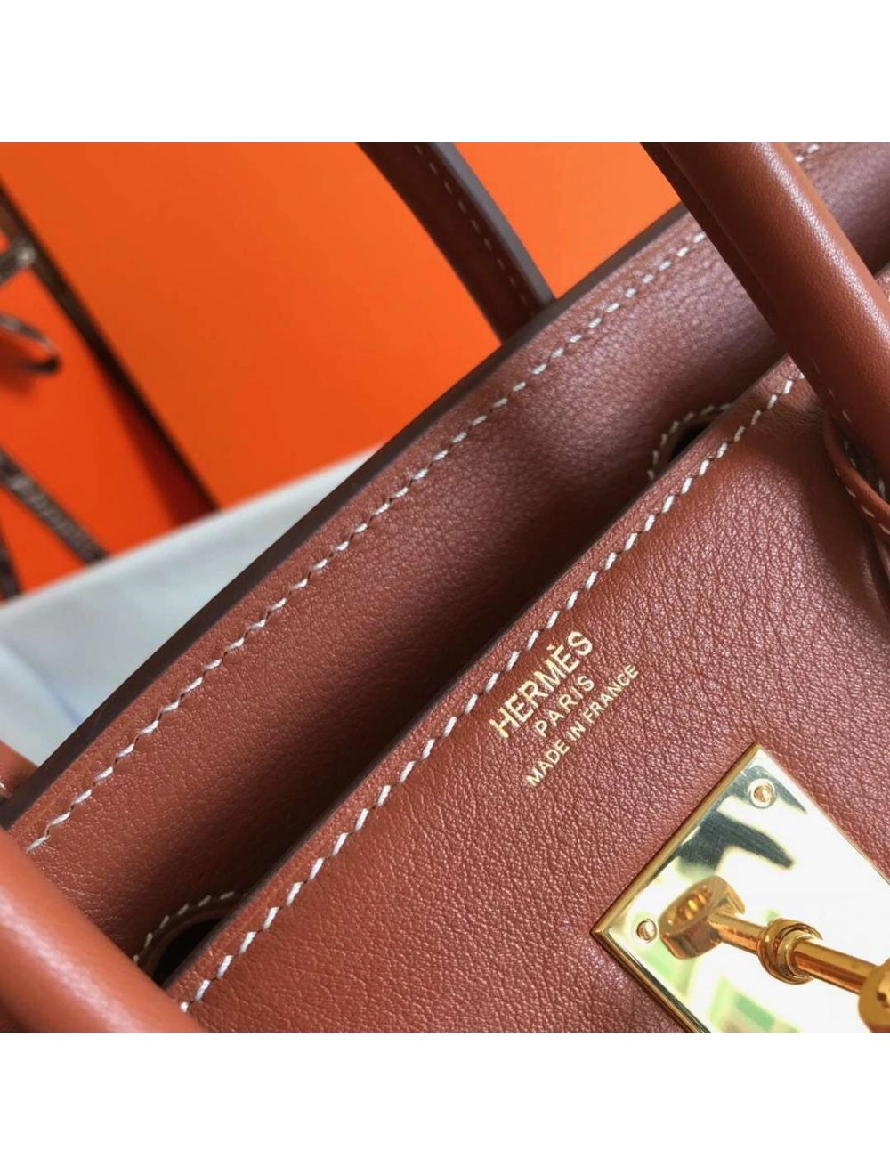 Hermes Birkin 30cm Bag In Toile H Canvas With Barenia Leather