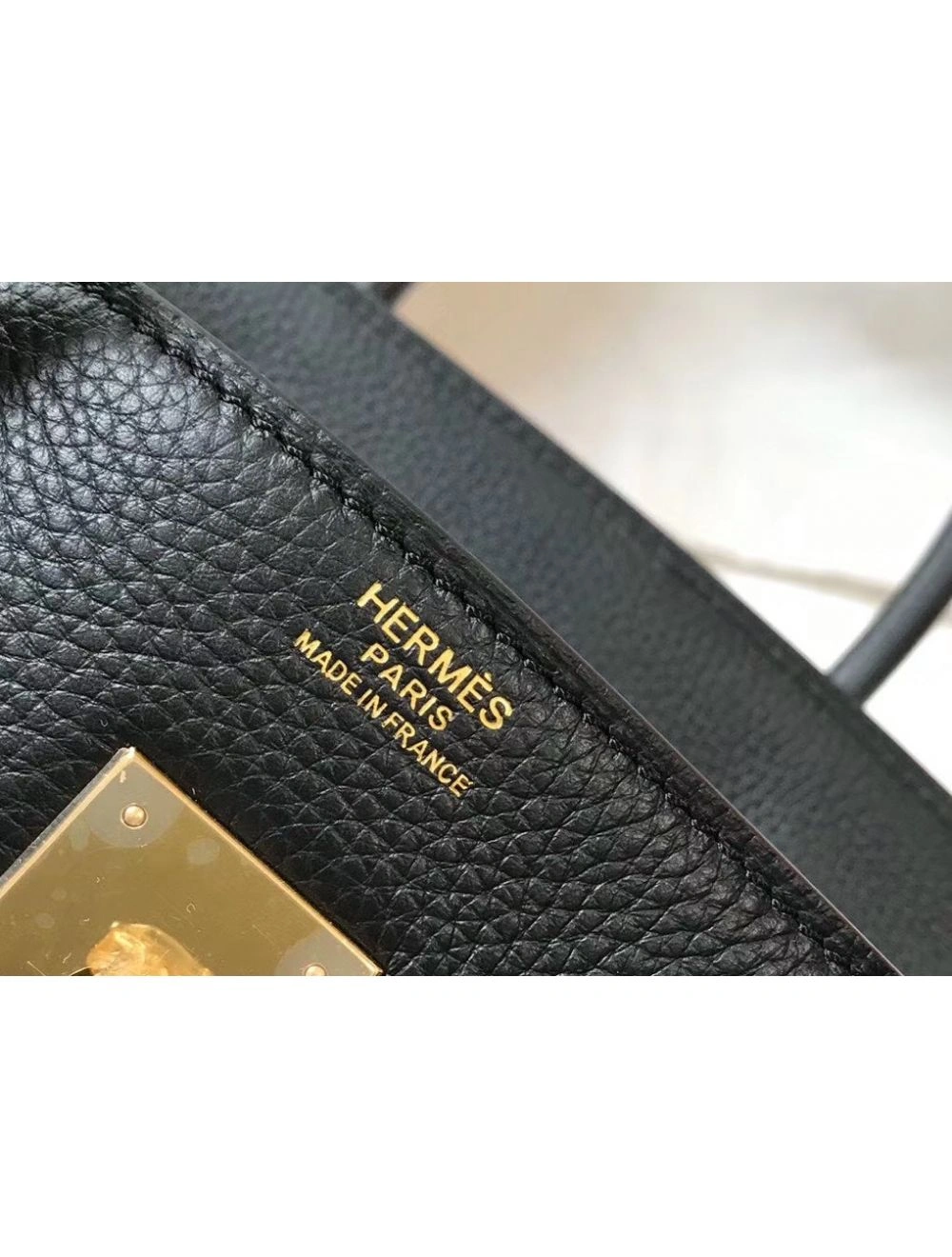 Hermes Birkin 35cm Bag In Black Clemence Leather GHW