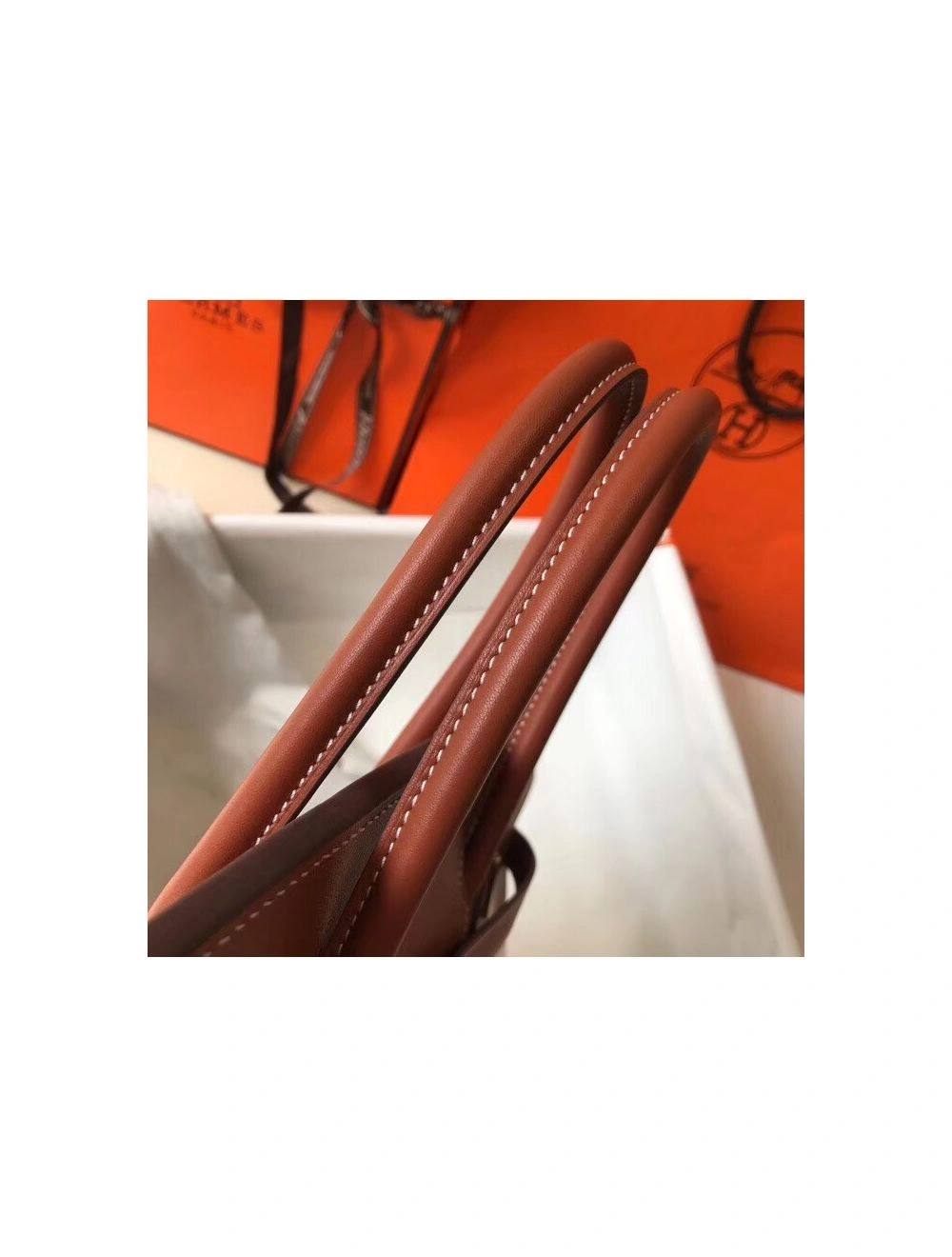 Hermes Birkin 35cm Canvas Bag With Barenia Leather GHW