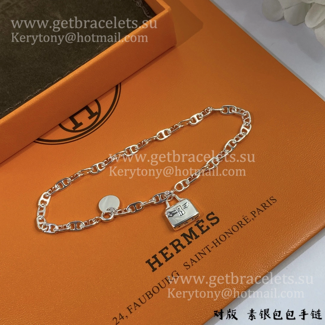 Hermes Birkin Bracelet in Sliver Fashion Style Lady Jewelry US Sale