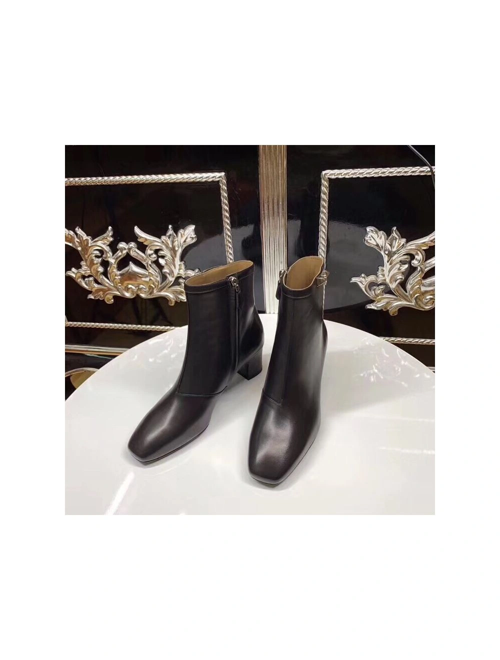 Hermes Black Calfskin Power Low Boot