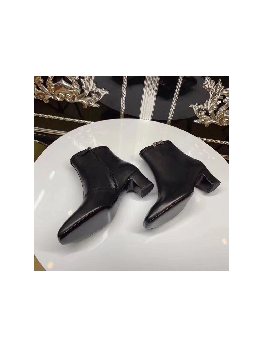 Hermes Black Calfskin Power Low Boot