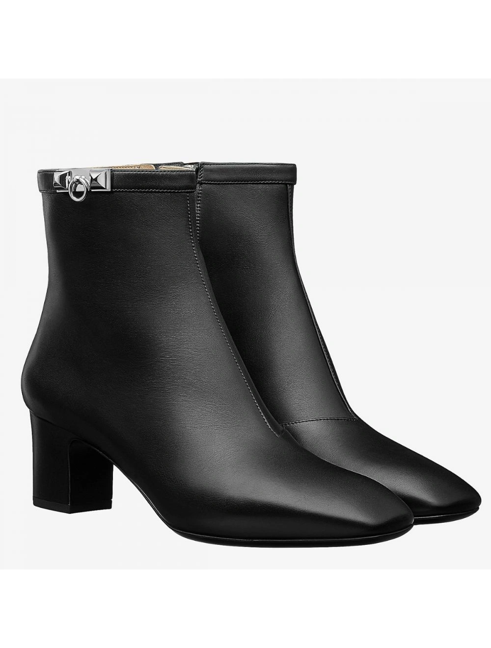 Hermes Black Calfskin Power Low Boot