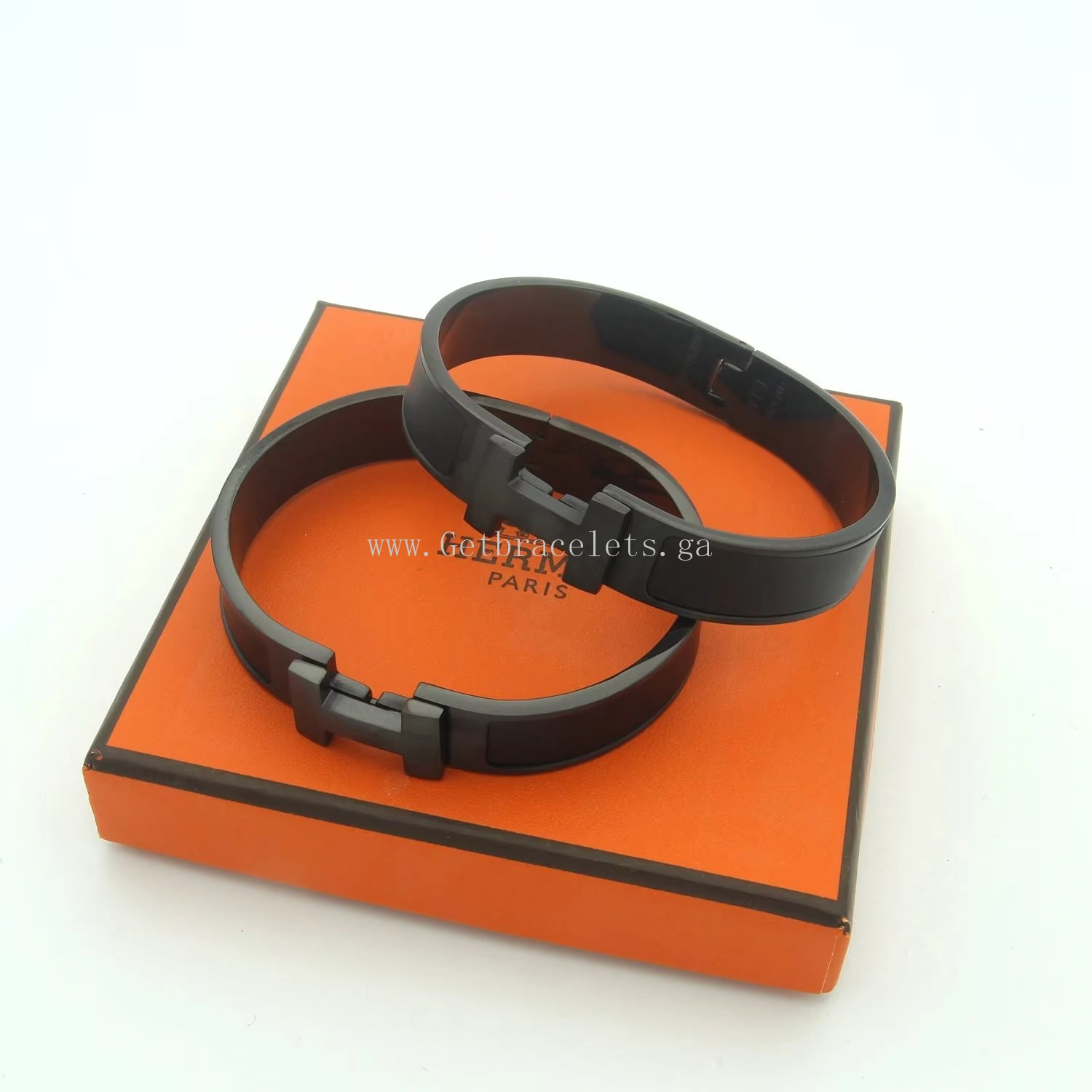 Hermes Black Clic Clac Bracelet 12mm PM Size