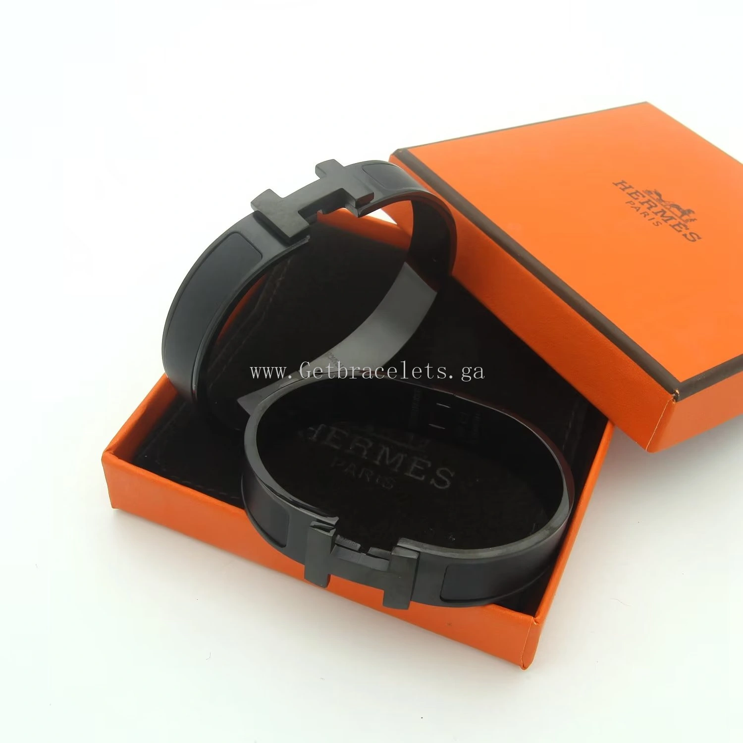 Hermes Black Clic Clac Bracelet 12mm PM Size