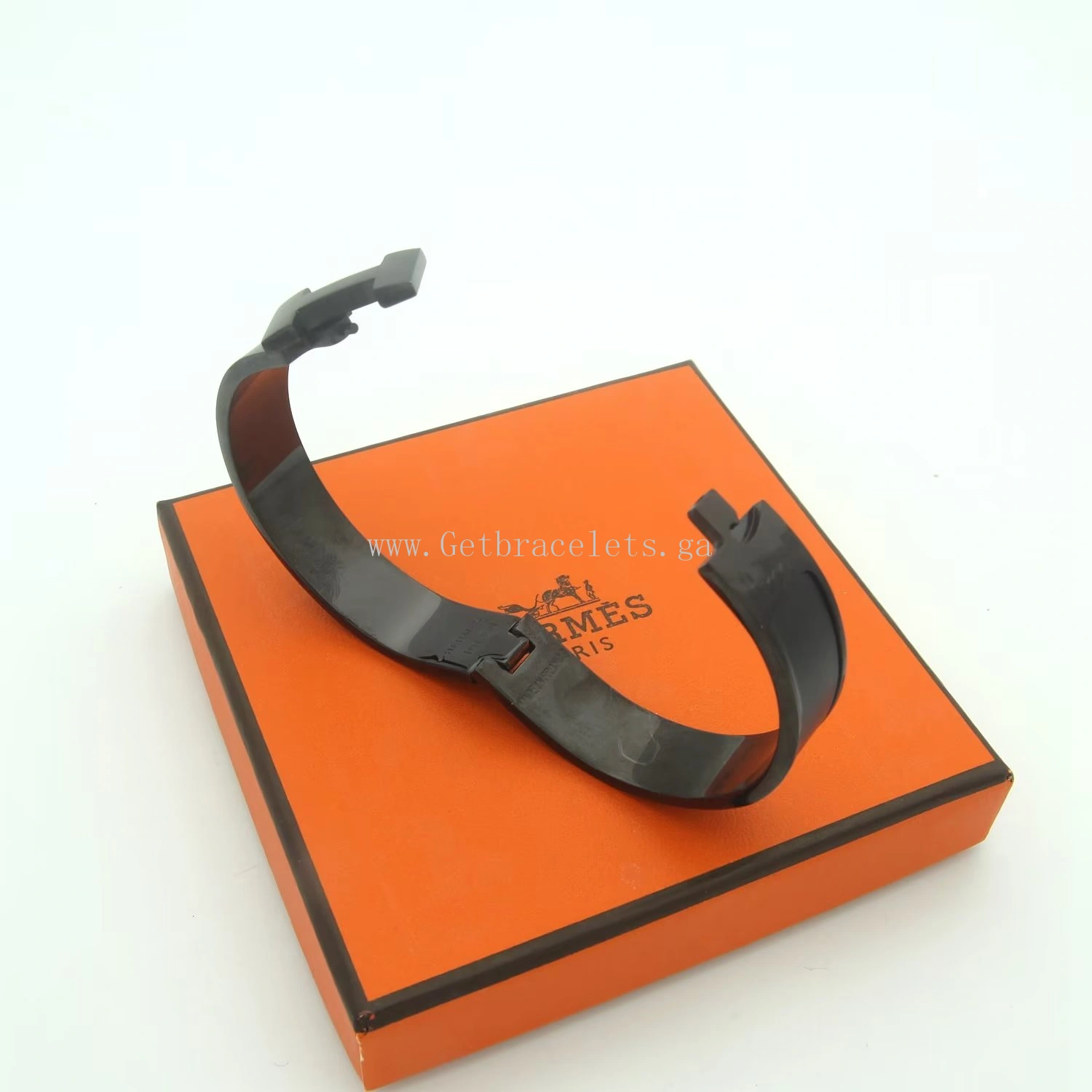 Hermes Black Clic Clac Bracelet 12mm PM Size