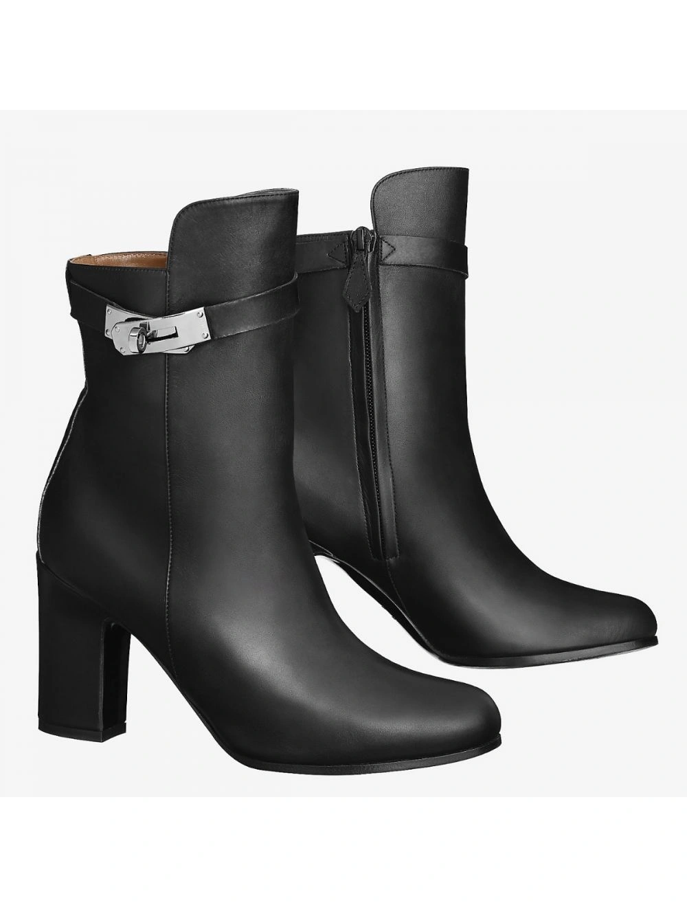 Hermes Black Joueuse Ankle Boots