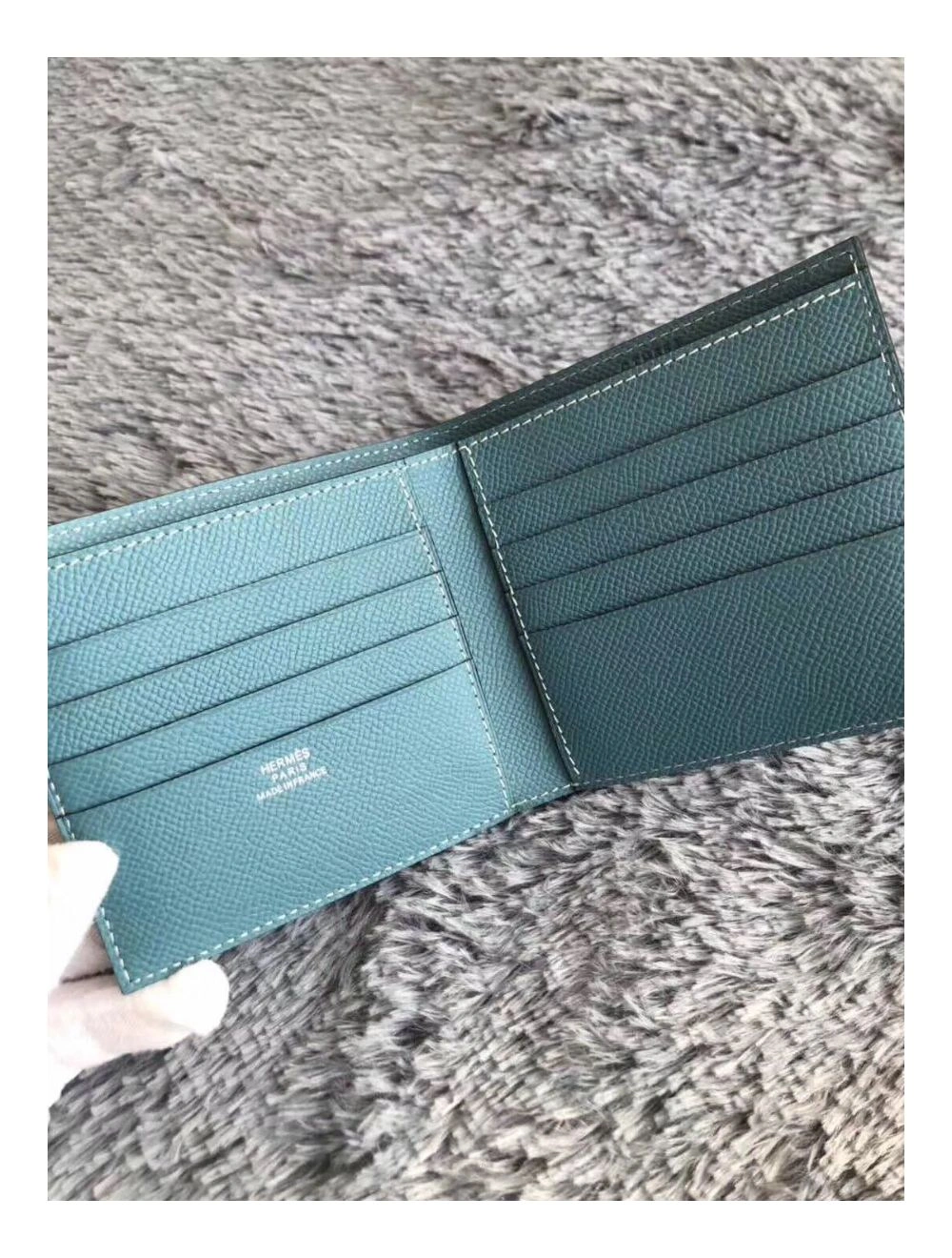 Hermes Blue Jean MC2 Copernic Compact Wallet