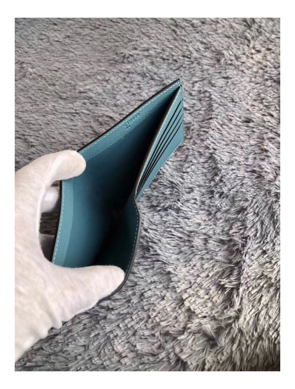 Hermes Blue Jean MC2 Copernic Compact Wallet