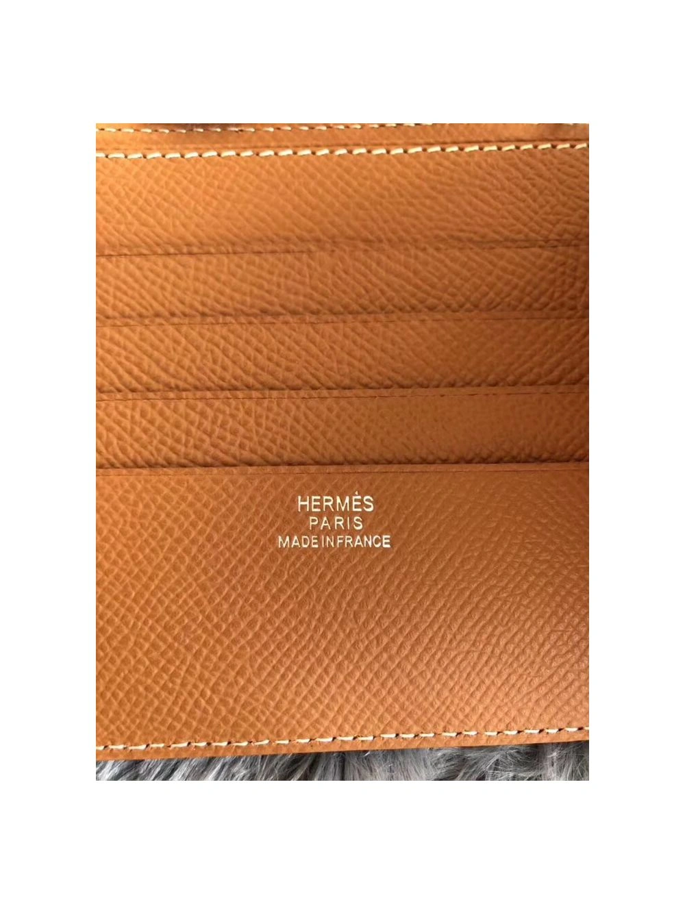 Hermes Brown MC2 Copernic Compact Wallet