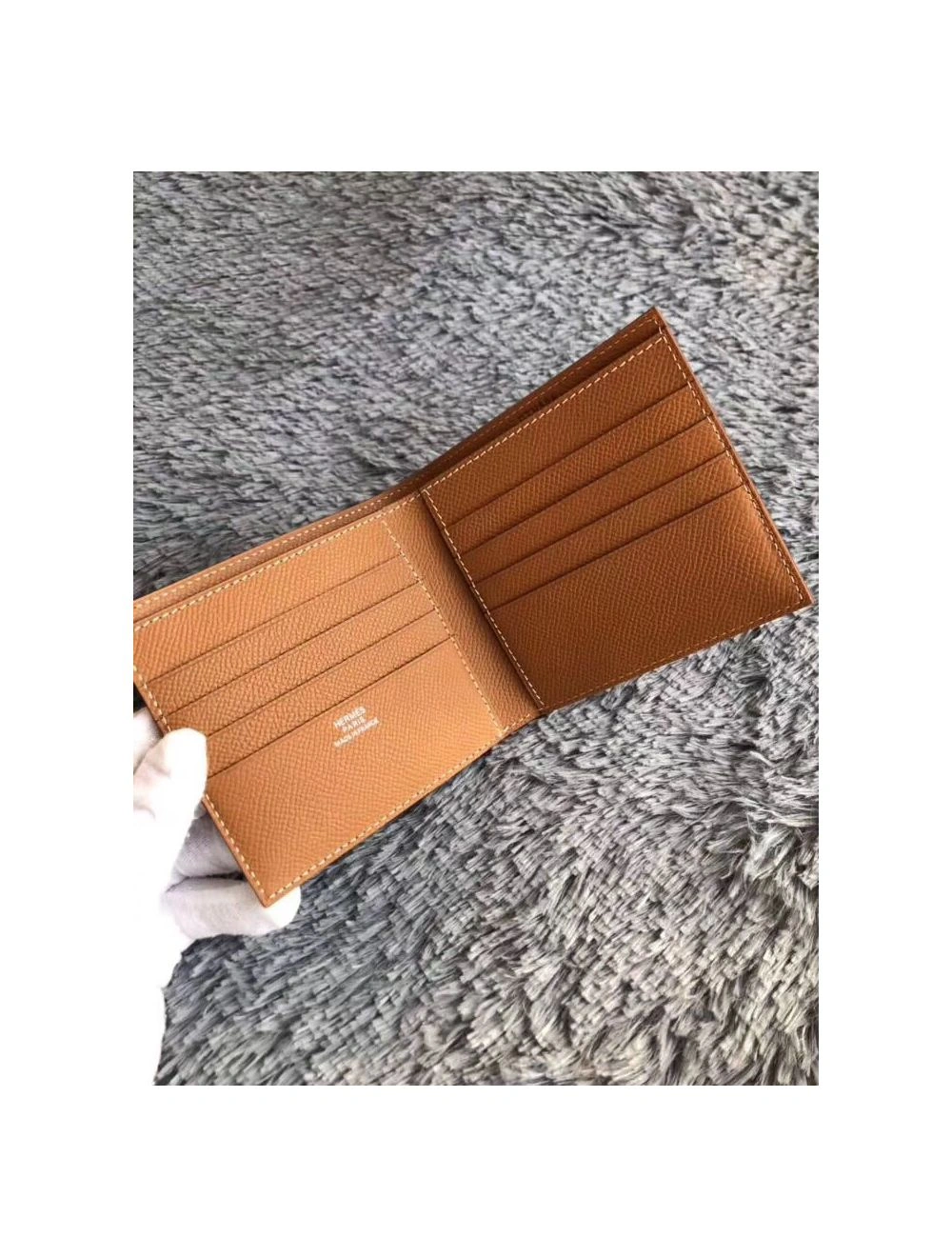 Hermes Brown MC2 Copernic Compact Wallet