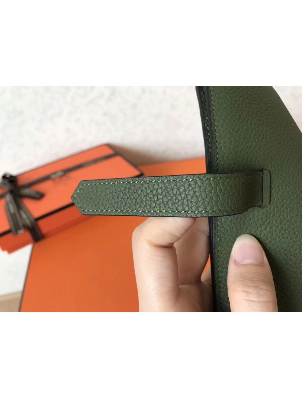 Hermes Canopee Clemence Bearn Gusset Wallet